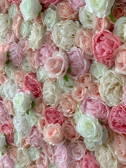 Charming Pink and Red Rose Wall Backdrop for Wedding Backdrop, Baby Shower Birthday Party Decor Panels