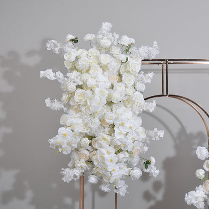 Elegant Cream Rose, Butterfly Orchid, Peony Arch Flowers, Wedding Party Corner Flowers Swag, Arch Floral Arrangement