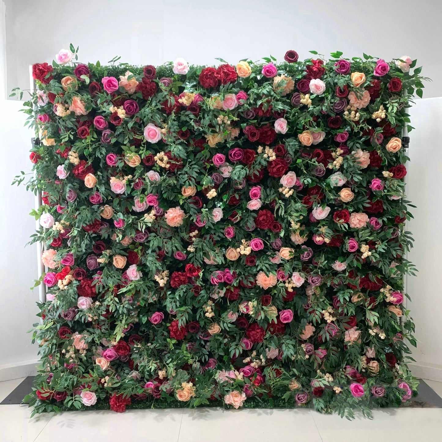 3D Artificial Flower Wall Decor Red Pink Champagne Rose Red Decorations Backdrop for Wedding Event Festival Celebrations