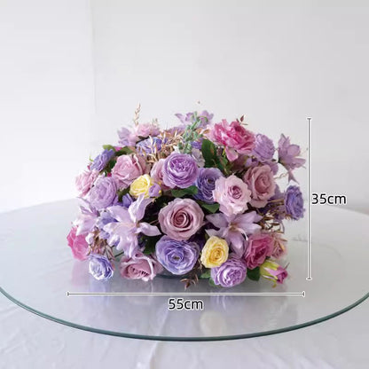 Artificial Flower Ball,Skyblue Wedding Table Centerpieces,Dinner Business Decoration