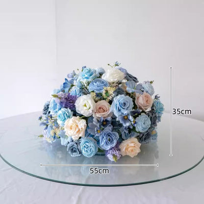 Artificial Flower Ball,Skyblue Wedding Table Centerpieces,Dinner Business Decoration