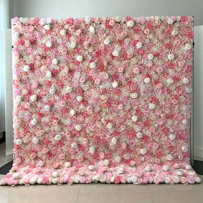 3D Artificial Flower Wall Decor Red Pink Champagne Rose Red Decorations Backdrop for Wedding Event Festival Celebrations