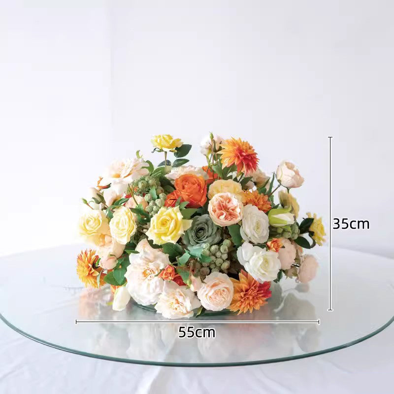 Artificial Flower Ball,Skyblue Wedding Table Centerpieces,Dinner Business Decoration