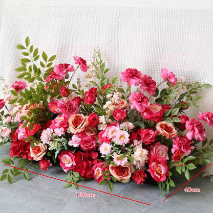 Hot Pink Wedding Flower Arrangement,Artificial Table Centeriece,Dinner Business Deccoration