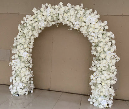 Elegant Ivory Archway Flower Garland, Wedding, Engagement Party Arch Flower, Photo Booth Backdrop Decor