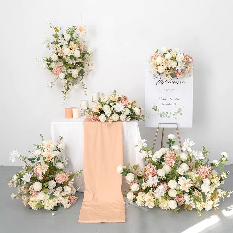 Artificial Peony Hydrangea Row Flowers,Wedding Centerpiece,Road Lead Flowers,Wall Hanging Flowers,Flower Table Runner