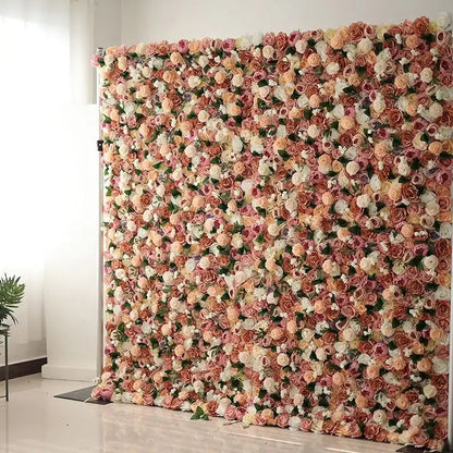 Red Rose Hydrangea Flower Panel Backdrop Eucalyptus Leaves Wedding Baby Shower Bridal Shower Decor