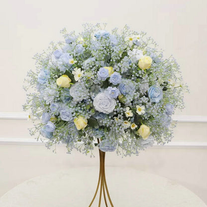 Baby Breath Artificial Rose Flower Ball,Gypsophila Table Centrepiece Ball,Wedding Party Floral Ball Table Centerpiece Decor