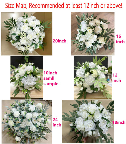 Cream Rose Table Centerpiece Flower Ball with Salix Leaves Event Party Backdrop Decor