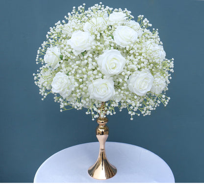 Artificial Gypsophila Roses Flower Ball,Wedding Table Centerpieces,Dinner Business Decoration