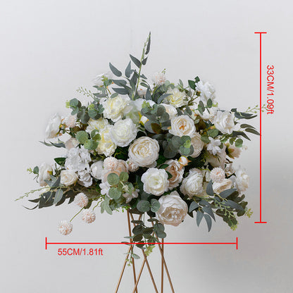 Ivory Flower Wedding Centerpiece, Artificial Greenery Flower Ball, Wedding Business Party Aisle Flower