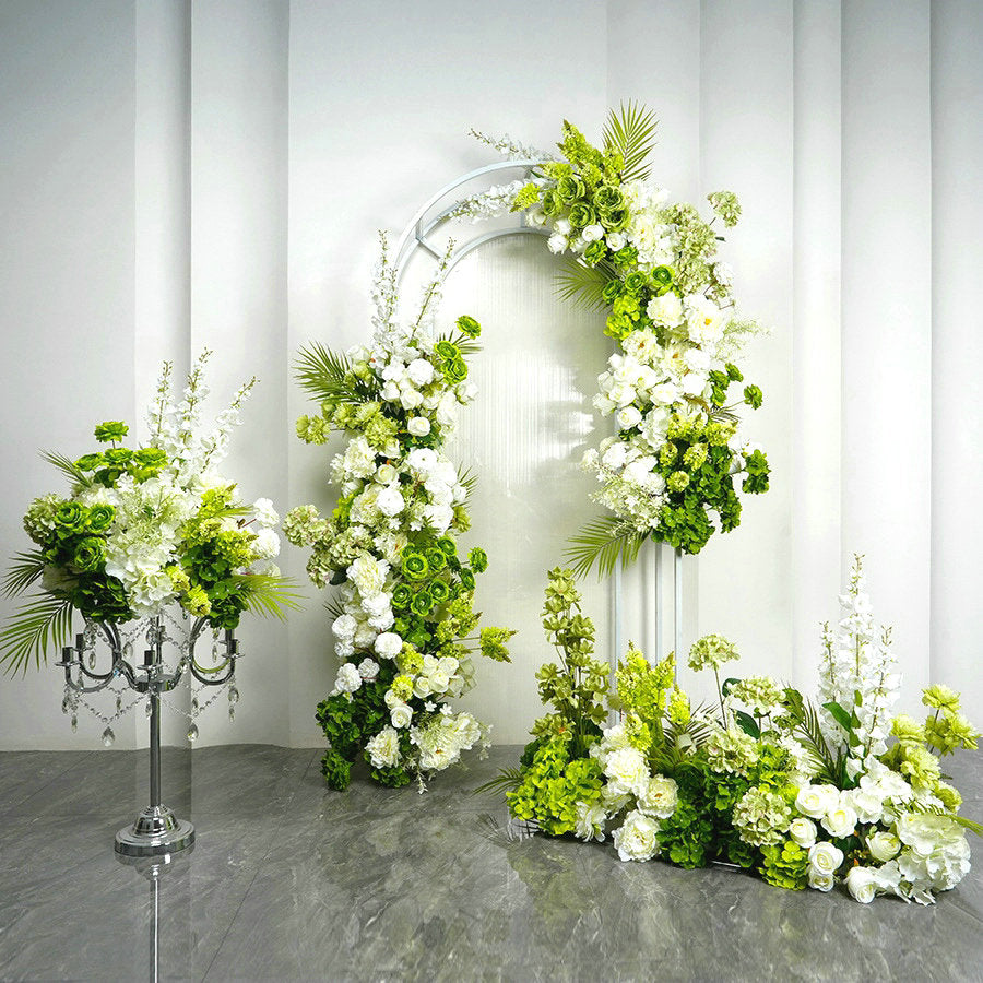 Yellowgreen Flower Garland, Centerpiece, Floor Flower, Wedding Engagement Bridal Shower Backdrop Decoration