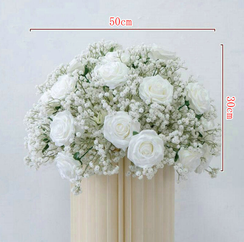 Artificial Road Lead Flower Ball,Wedding Centerpieces,Floral Ball Table Centerpieces,Wedding Backdrop Decor