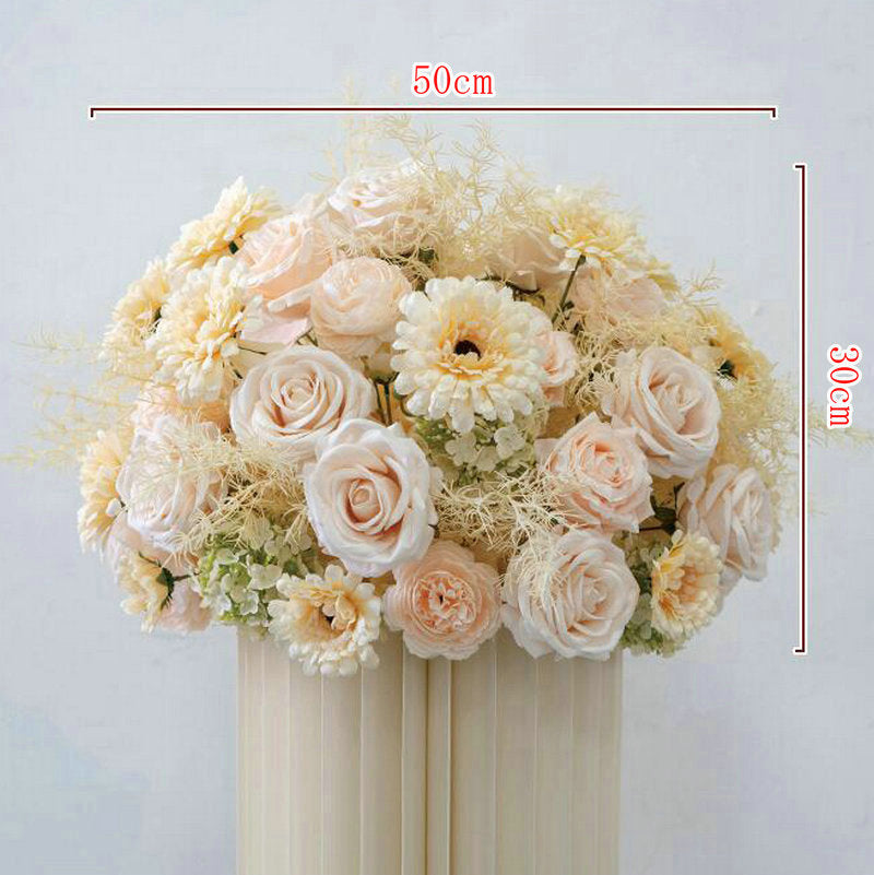 Artificial Road Lead Flower Ball,Wedding Centerpieces,Floral Ball Table Centerpieces,Wedding Backdrop Decor