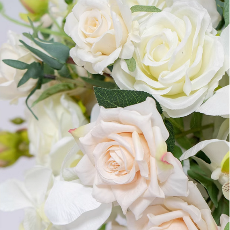 Cream White Artificial Flower Ball,Flower Table Centerpiece,Wedding Road Lead Flowers