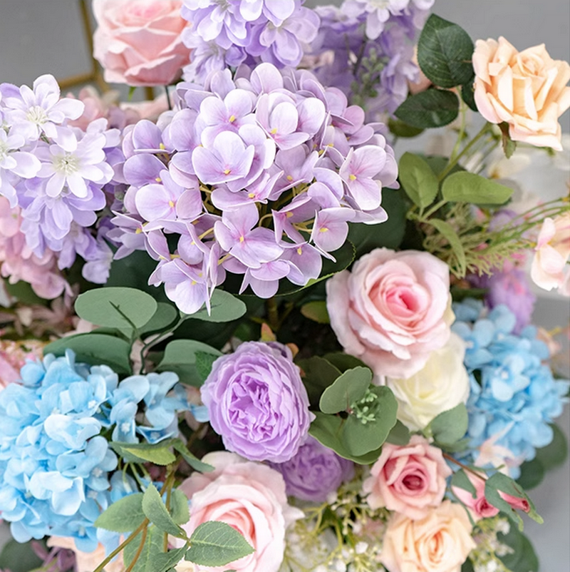 Lavender Bright Pink Wedding Table Centerpiece, Artificial Flower Ball,Road Lead Flowers Props