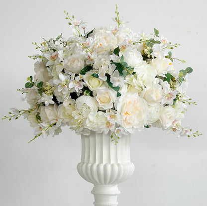 Ivory Artifical Flowers Ball,Wedding Centerpieces,Road Lead Floral Ball Dinner Party Decor