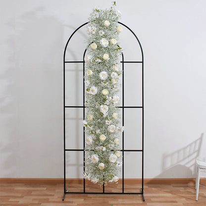 Gypsophila Roses Flower Arrangement,Artificial Flower Row,Dinner Business Decoration