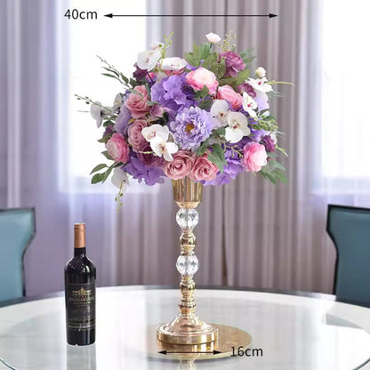 Wedding Table Centerpieces,Artificial Baby Pink Flower Ball,Dinner Business Decoration