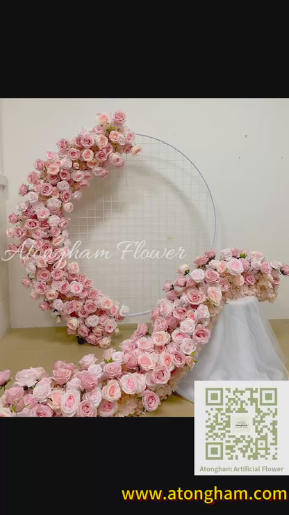 Blush Pink Wedding Flower Arrangement Aisle Flower Bridal Shower Photo Background Decoration Props