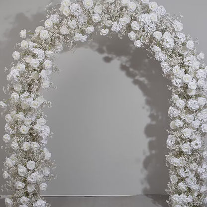 Cream Rose, Babybreaths Archway Flower Garland, Wedding, Engagement Party Arch Flower, Photo Booth Backdrop Decor