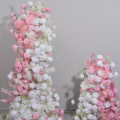 3D Artificial Flowers Arrangement, Wedding Party Arch Flower, Photo Booth Backdrop Decoration Accessories, Custom Various Sizes