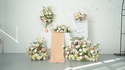 Artificial Peony Hydrangea Row Flowers,Wedding Centerpiece,Road Lead Flowers,Wall Hanging Flowers,Flower Table Runner