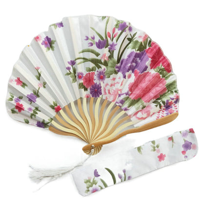 Engraved Keel Folding Fans Silk Flower Fans Wedding Favors Party Gifts