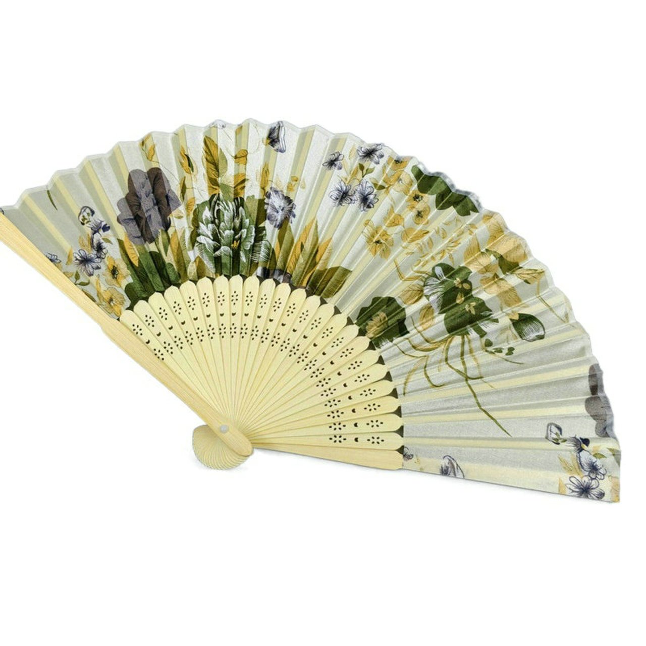 Pink Engraved Silk Floral Fan Folding Fan Wedding Favors Party Gifts