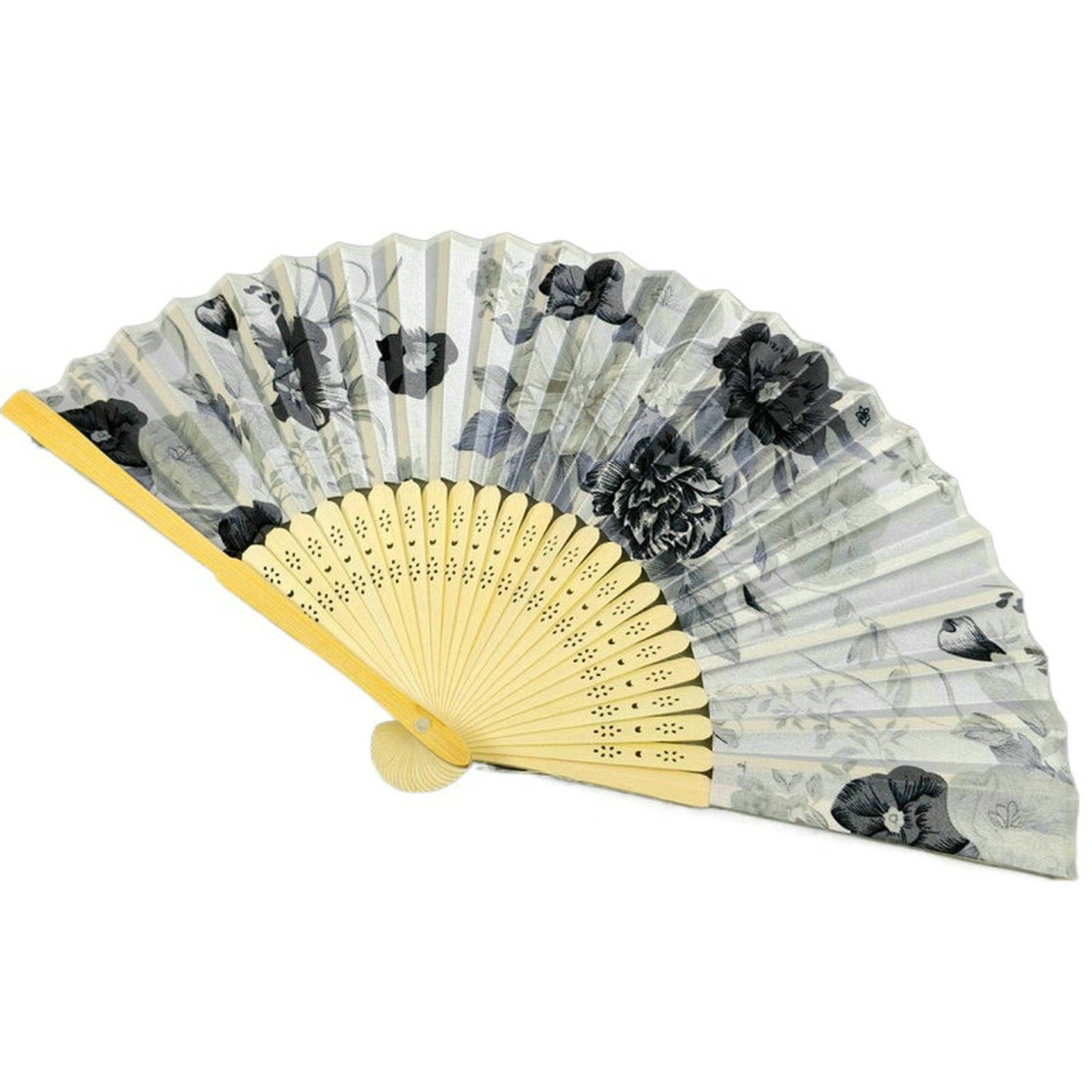 Pink Engraved Silk Floral Fan Folding Fan Wedding Favors Party Gifts