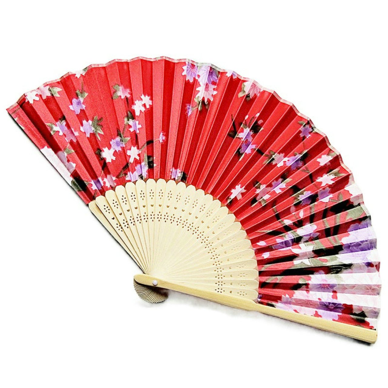 Golden Engraved Silk Floral Fan Folding Fan Wedding Favors Party Gifts