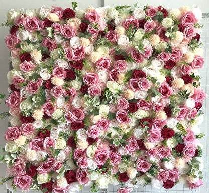 Ivory Champagne Rose Flower Wall Baby Shower Photography Props Wedding Flower Panel Backdrop