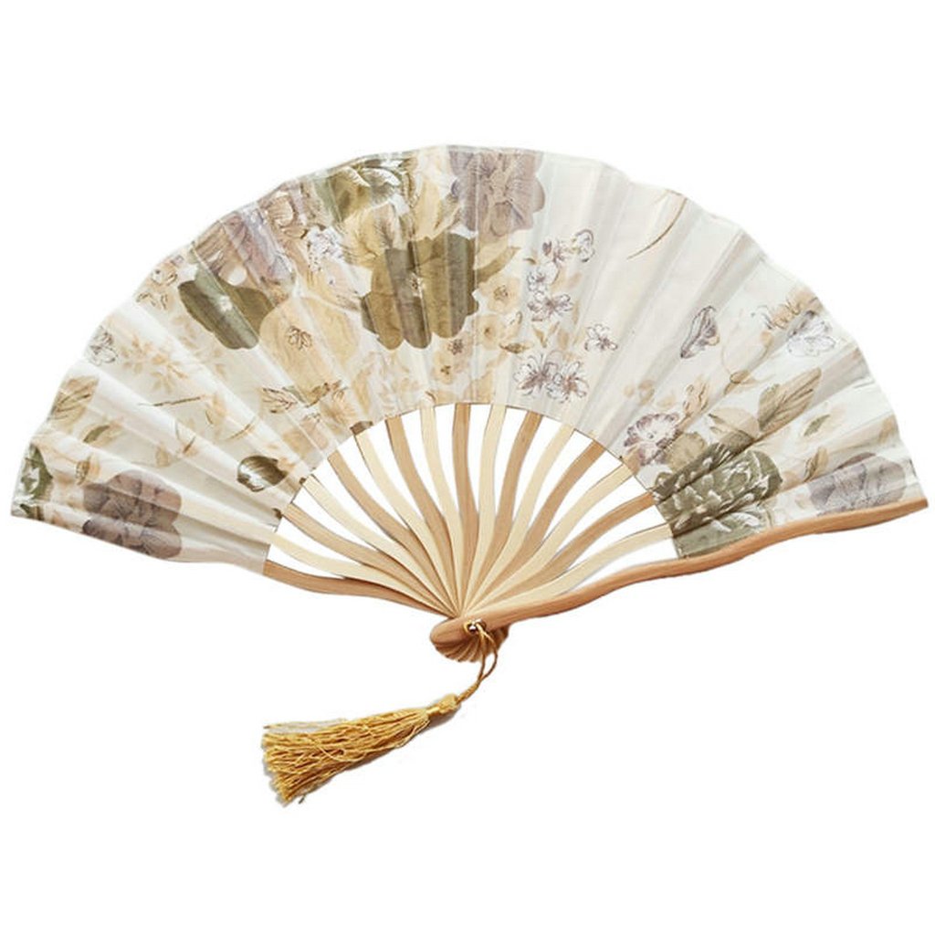 Baby Blue Custom Silk Bamboo Hand held Folded Fans for Bridal Shower Wedding Favors