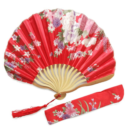 Engraved Keel Folding Fans Silk Flower Fans Wedding Favors Party Gifts